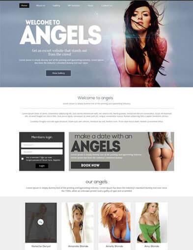 escort agency webdesign